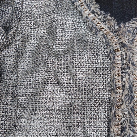 Caractère Tweed Suit Jacket Fringe - Picture 4 of 6